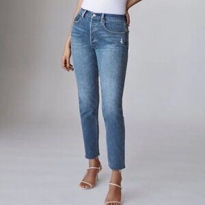Aritzia Denim Forum The Yoko High Rise Slim Denim Jeans